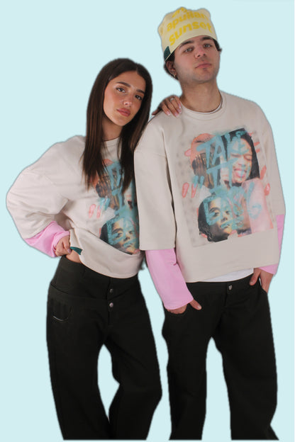 RR WhitePink - Double Long //